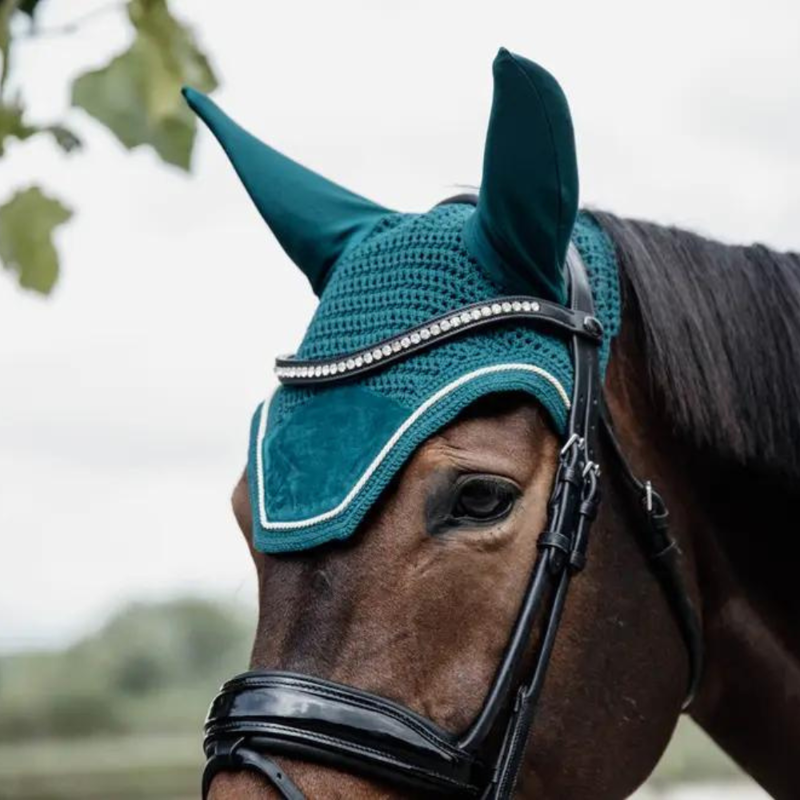 Kentucky Wellington Velvet Fly Veil Emerald-1